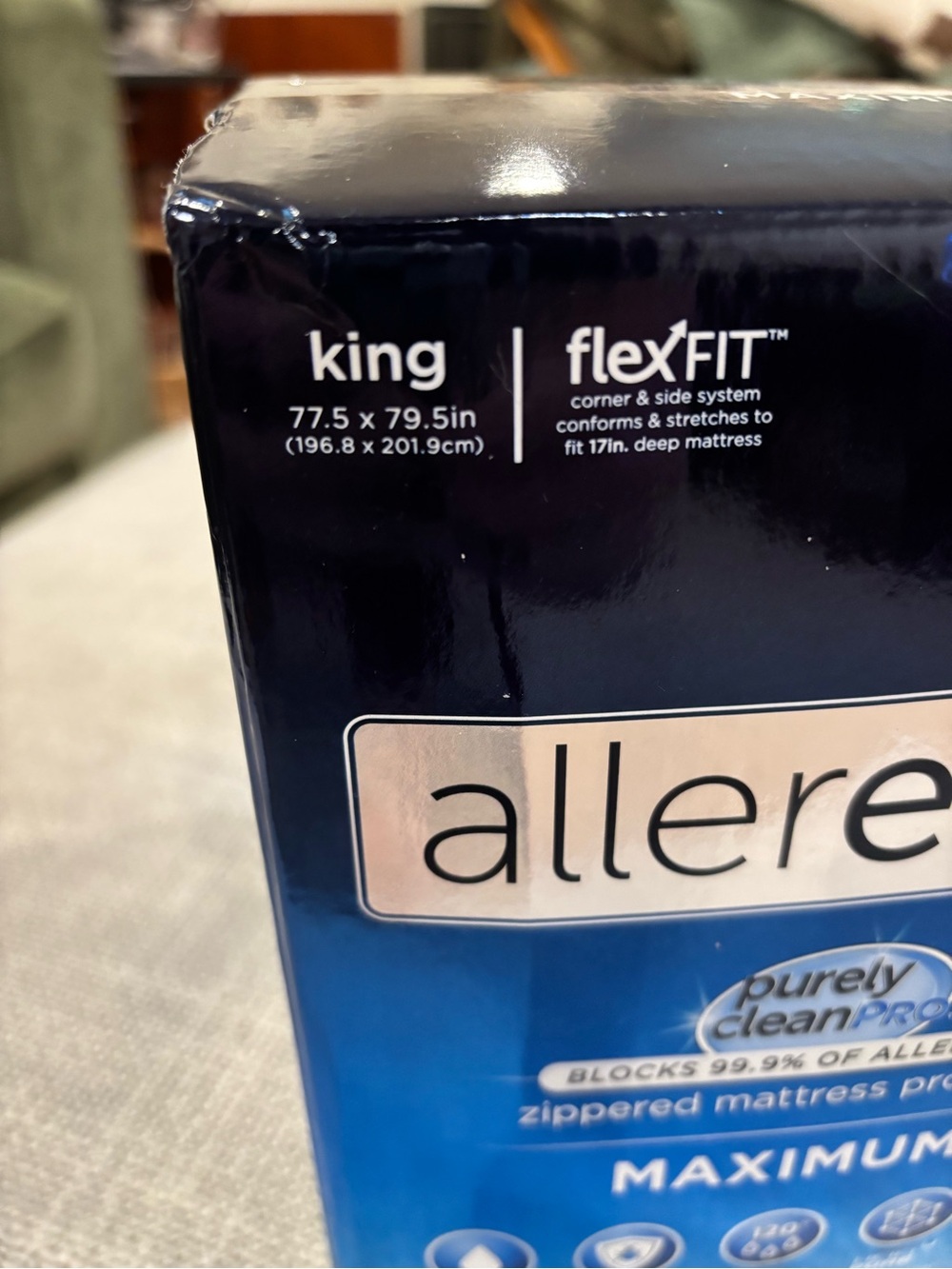 Unopened King Size Allerease Maximum Zippered Mattress Protector - Picture 6 of 7